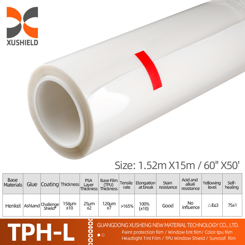 XUSHIELD 7 Mil 6 Mil PPF フィルム 防摩擦 自治性 PPF TPH 輝き 明るい 車体 PPF 自動車用 油漆保護フィルム