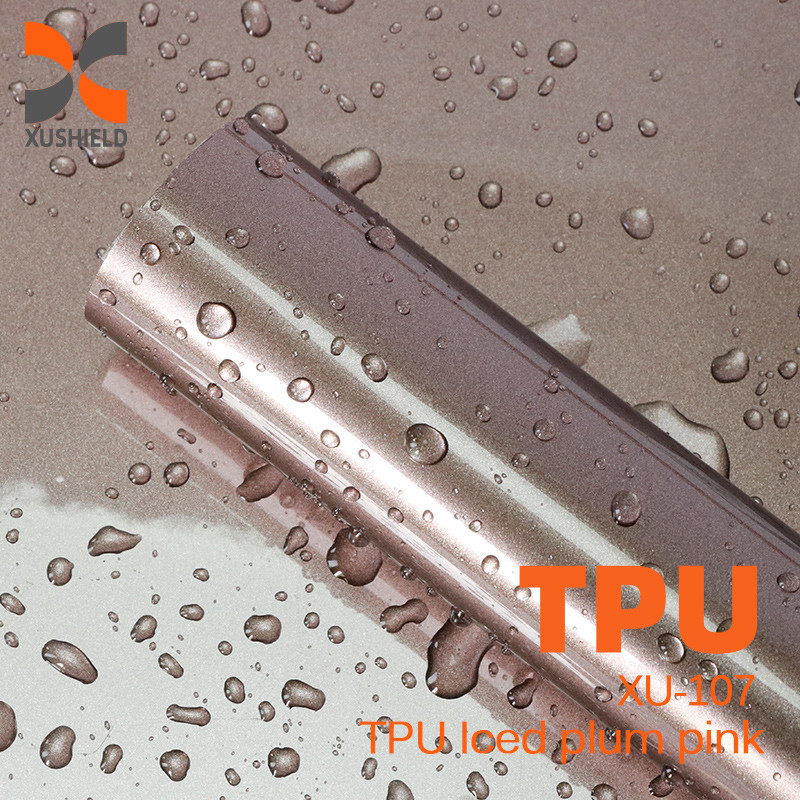 TPU アイスド プルームピンク PPF 5 年間の保証 防黄 自己治癒 1.52*17m TPU 自動車塗料 保護フィルム