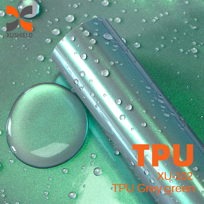 TPU グレーグリーン 高品質 TPU PPF フィルム 傷傷防止 自治性 PPF TPH 輝き 明るい 車体 PPF カーペイント 保護フィルム
