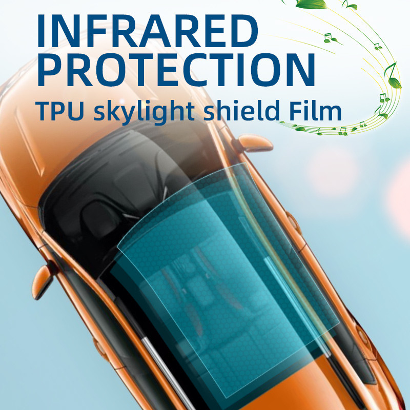 99% 熱拒絶 UV 遮光 光 青色 車 天井 窓 フィルム TPU パノラマ 天窓 保護 フィルム